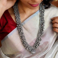 India Oxidised ghungroo long Neck Piece