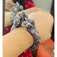 Elephant kada bracelet, Silver look alike Kada, Bangle, Oxidised kada/ bracelet, German silver, SLA Kada, antique bracelet, Indian oxidised