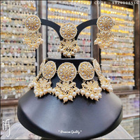 Kundan choker pearl set, Indian Kundan stone necklace set, ethnic wedding jewellery, golden jewelery, bridal jewelry, maangtikka Kundan set