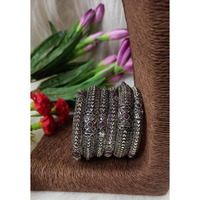 Elevate your traditional look with this stunning Oxidized Matha Patti for Women. Handcrafted with intricate design, this matha patti showcases a unique oxidized finish for a touch of sophistication. Lightweight and comfortable, it's the perfect accessory for any traditional or fusion outfit. Make a statement with this beautiful matha patti and turn heads wherever you go.An eye-catching Matha Patti that will give you additional excuses to dress up this festive season. Style this pretty piece for