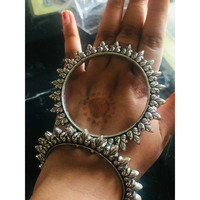 Kolhapuri bangles indian oxidised handmade beautiful German silver bollywood celebrity boho hippie chic look jewellery gifts for her