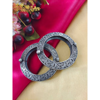 Designer Silver Look brass round Kada, Bangle Kada, Antique Bracelet, Ethnic Jewelry, Wedding hand Jewelry, Jewelry Gift, Antique Bangles