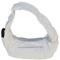 Hobo Bag Genuine Mexican Leather with  soft lined interior and  Top Zip Bag  for Women (Color: White)
