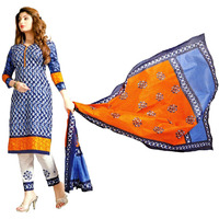 MAHATI lawn cotton salwar suits with cotton dupatta (Size: L)