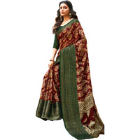 MAHATI Linen Silk Sarees with Blouse