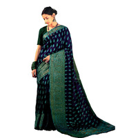 MAHATI Linen Silk Sarees with Blouse