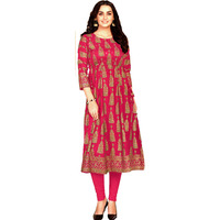 MAHATI Cotton Satin Gold Foil & Mirror work Kurti