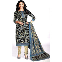 MAHATI Black   cotton unstitched Salwar suits