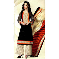 MAHATI Black   cotton unstitched Salwar suits