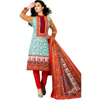 MAHATI Blue   cotton unstitched Salwar suits