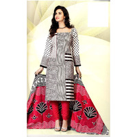 MAHATI White   cotton unstitched Salwar suits