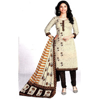 MAHATI Beige   cotton  Salwar suits (Size: S)