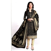 MAHATI Black   cotton  Salwar suits (Size: M)