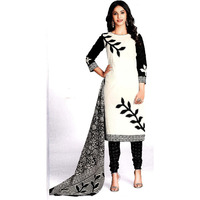 MAHATI White   cotton  Salwar suits (Size: M)