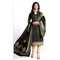MAHATI Black   cotton  Salwar suits (Size: L)