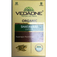 Vedaone Organic Shatavari Caplets (60 Capsules)
