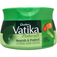 Dabur Vatika Nourish, Protect, Styling Hair Cream W/Henna & Almond - 210 ml