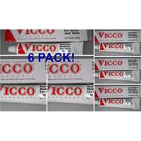 (6 Tubes) Vicco Ayurvedic Natural Herbal Toothpaste - 200 Gm Each