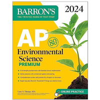 AP Environmental Science Premium, 2024: 5 Practice Tests + Comprehensive Review  [Paperback]