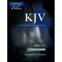 KJV Cameo Reference Bible, Black Imitation Leather, Red-letter Text, KJ452:XR Bl [Leather / fine bindi]