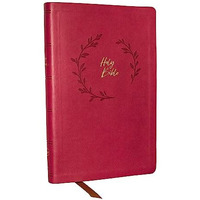KJV Holy Bible: Value Ultra Thinline, Pink Leathersoft, Red Letter, Comfort Prin [Leather / fine bindi]