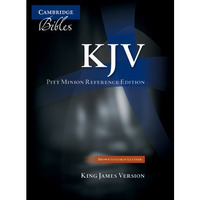 KJV Pitt Minion Reference Bible, Black Goatskin Leather, Red-letter Text, KJ446: [Leather / fine bindi]