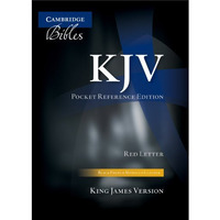 KJV Pocket Reference Bible, Black French Morocco Leather, Thumb Index, Red-lette [Leather / fine bindi]