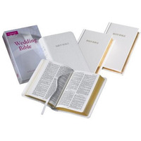 KJV Wedding Bible, Ruby Text Edition, White French Morocco Leather, KJ223:T [Leather / fine bindi]