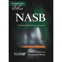 NASB Clarion Reference Bible, Black Edge-lined Goatskin Leather, NS486:XE [Leather / fine bindi]