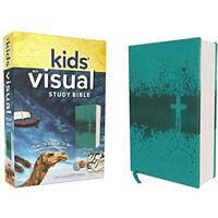 NIV, Kids' Visual Study Bible, Leathersoft, Teal, Full Color Interior: Explore t [Leather / fine bindi]
