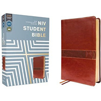 NIV, Student Bible, Leathersoft, Brown, Comfort Print [Leather / fine bindi]