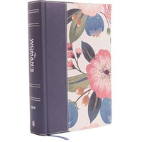 NIV, The Woman's Study Bible, Cloth over Board, Blue Floral, Full-Color, Red Let [Hardcover]