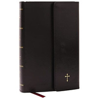 NKJV Compact Paragraph-Style Bible w/ 43,000 Cross References, Black Leatherflex [Paperback]