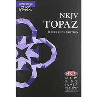 NKJV Topaz Reference Edition, Black Calfsplit Leather, NK674:XRL [Leather / fine bindi]