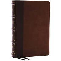 NKJV, Large Print Thinline Reference Bible, Blue Letter, Maclaren Series, Leathe [Leather / fine bindi]
