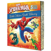 Spider-Man Little Golden Book Library (Marvel): Spider-Man!; Trapped by the Gree [Hardcover]
