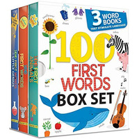 100 First Words Box Set: 3 Word Books That Stimulate Language (US Edition) [Multiple copy pack]