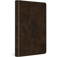 Esv Large Print Value Thinline Bible (trutone, Olive, Celtic Cross Design) [Imitation Leather]