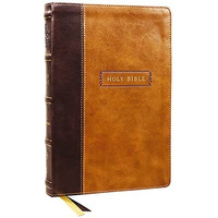 KJV Holy Bible with Apocrypha and 73,000 Center-Column Cross References, Brown L [Leather / fine bindi]