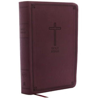 KJV Holy Bible: Personal Size Giant Print with 43,000 Cross References, Burgundy [Leather / fine bindi]