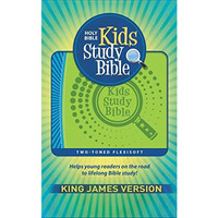 KJV Kids Study Bible, Flexisoft (Red Letter, Imitation Leather, Green/Blue) [Leather / fine bindi]