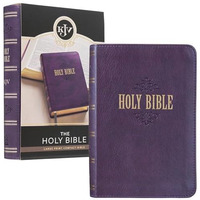 Kjv Compact Large Print Lux-Leather Purple [Leather Bound]