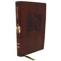 NET Bible, Thinline Art Edition, Large Print, Leathersoft, Brown, Comfort Print: [Leather / fine bindi]