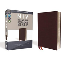 NIV, Thinline Reference Bible (Deep Study at a Portable Size), Bonded Leather, B [Leather / fine bindi]