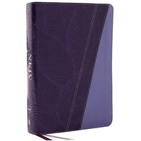 NKJV Study Bible, Leathersoft, Purple, Full-Color, Comfort Print: The Complete R [Leather / fine bindi]
