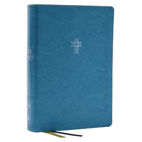 NKJV, The Bible Study Bible, Leathersoft, Turquoise, Comfort Print: A Study Guid [Leather / fine bindi]
