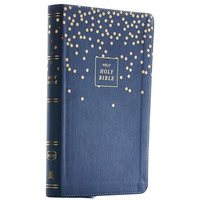 NKJV, Thinline Bible Youth Edition, Leathersoft, Blue, Red Letter, Comfort Print [Leather / fine bindi]