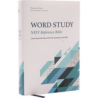 NKJV, Word Study Reference Bible, Hardcover, Red Letter, Thumb Indexed, Comfort  [Hardcover]