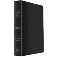 The Jeremiah Study Bible, NIV: (Black w/ burnished edges) Leatherluxe®: Wha [Leather / fine bindi]