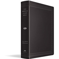 The Jeremiah Study Bible, NKJV Large Print Edition, Black LeatherLuxe®: Wha [Leather / fine bindi]